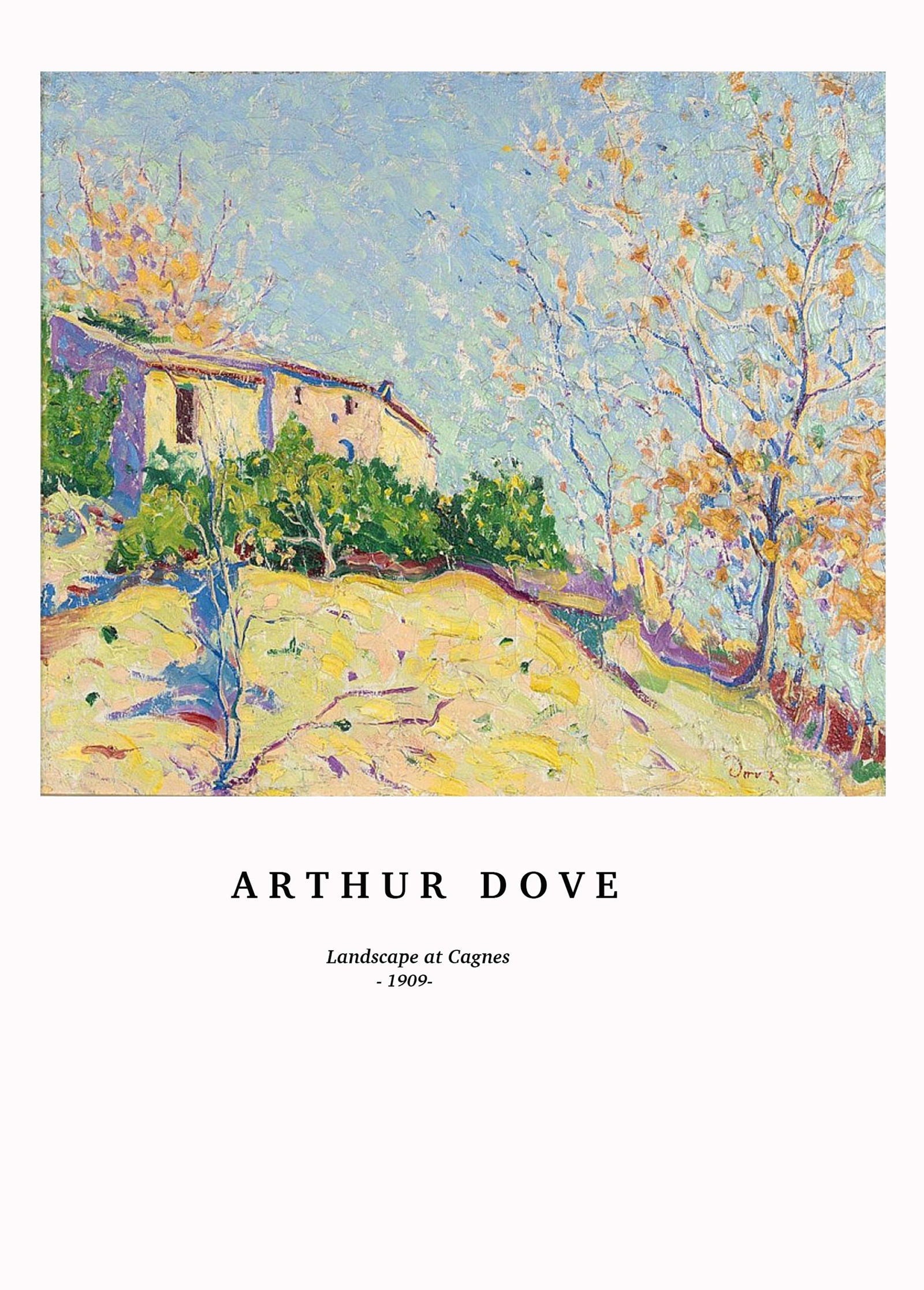 Arthur Dove - Landscape at Cagnes Poster