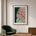 Floral Sweater Muse | Contemporary Figurative Wall Art Print