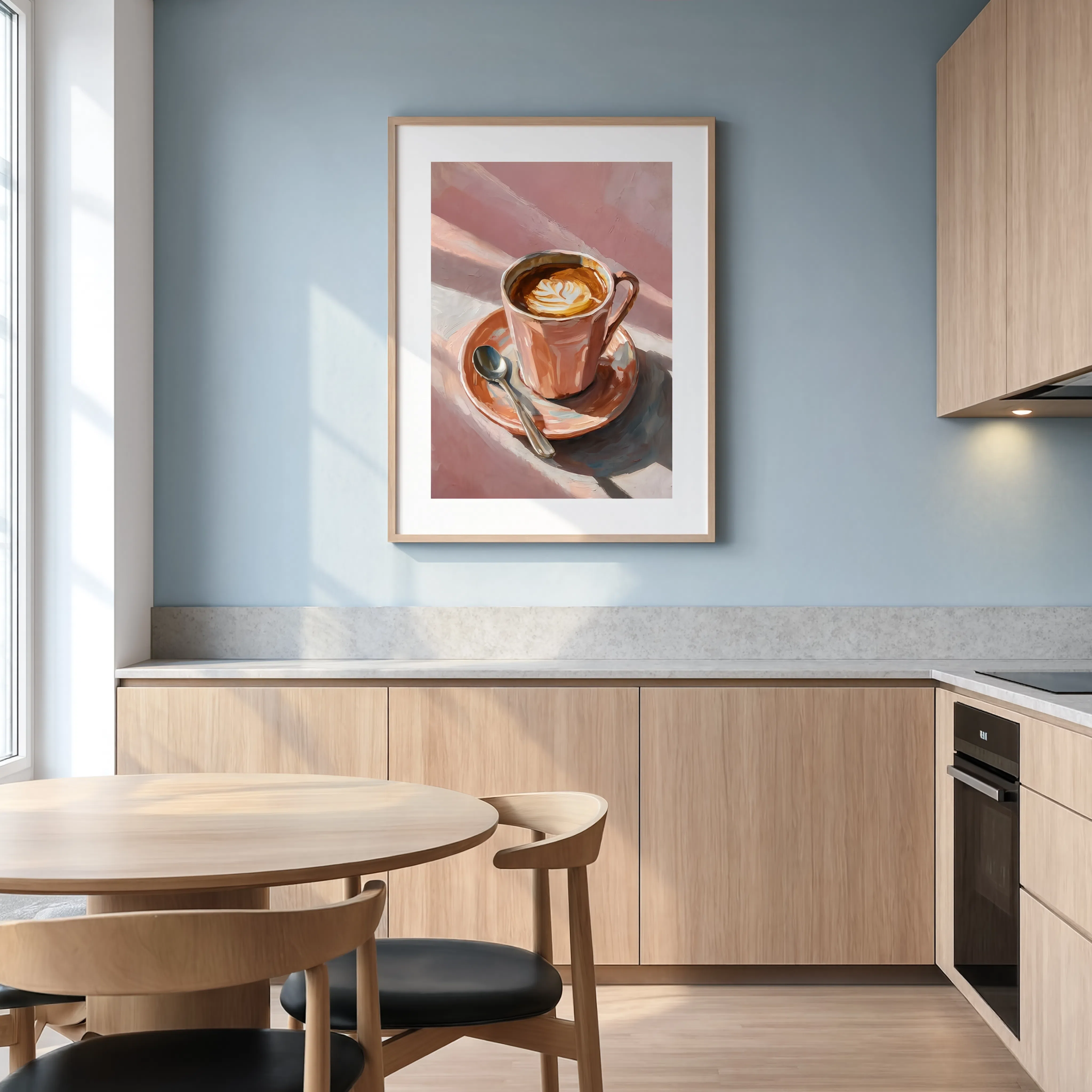 Terracotta Coffee | Modern Kitchen Wall Art Print