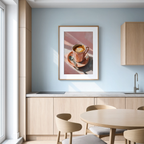 Terracotta Coffee | Modern Kitchen Wall Art Print