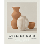 Set of 3 Wall Art Prints | Contemporary Dog, Botanical Still Life & Abstract Decor