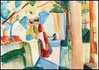 August Macke - At the Thun Cemetery