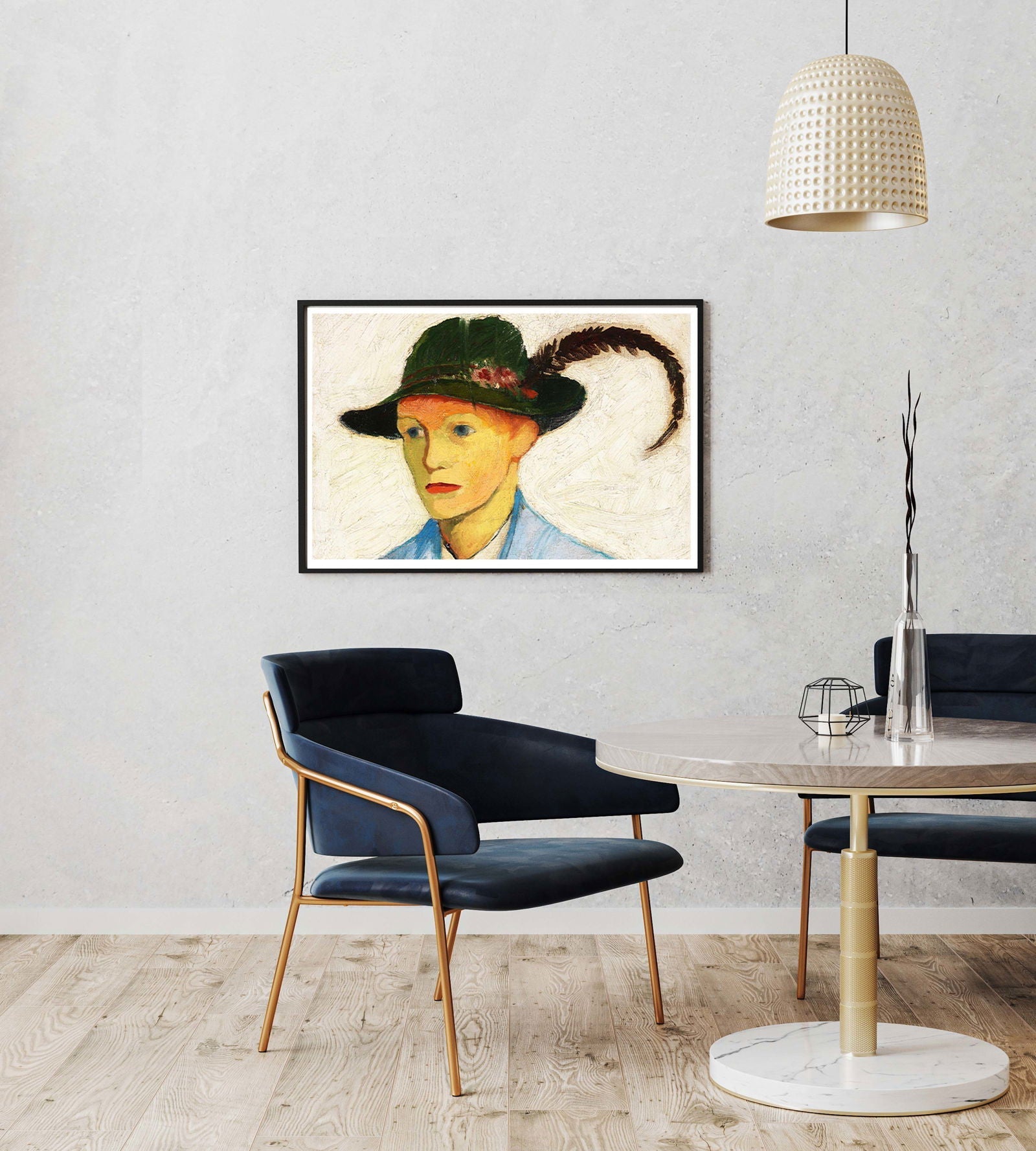 August Macke - Boy with a Plumed Hat