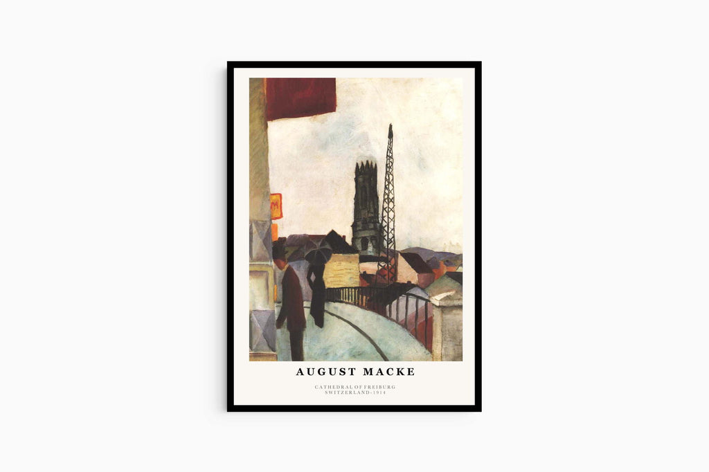 August Macke - Cathedral of Freiburg, Switzerland Poster