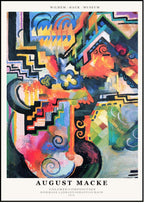 August Macke - Colored Composition Poster