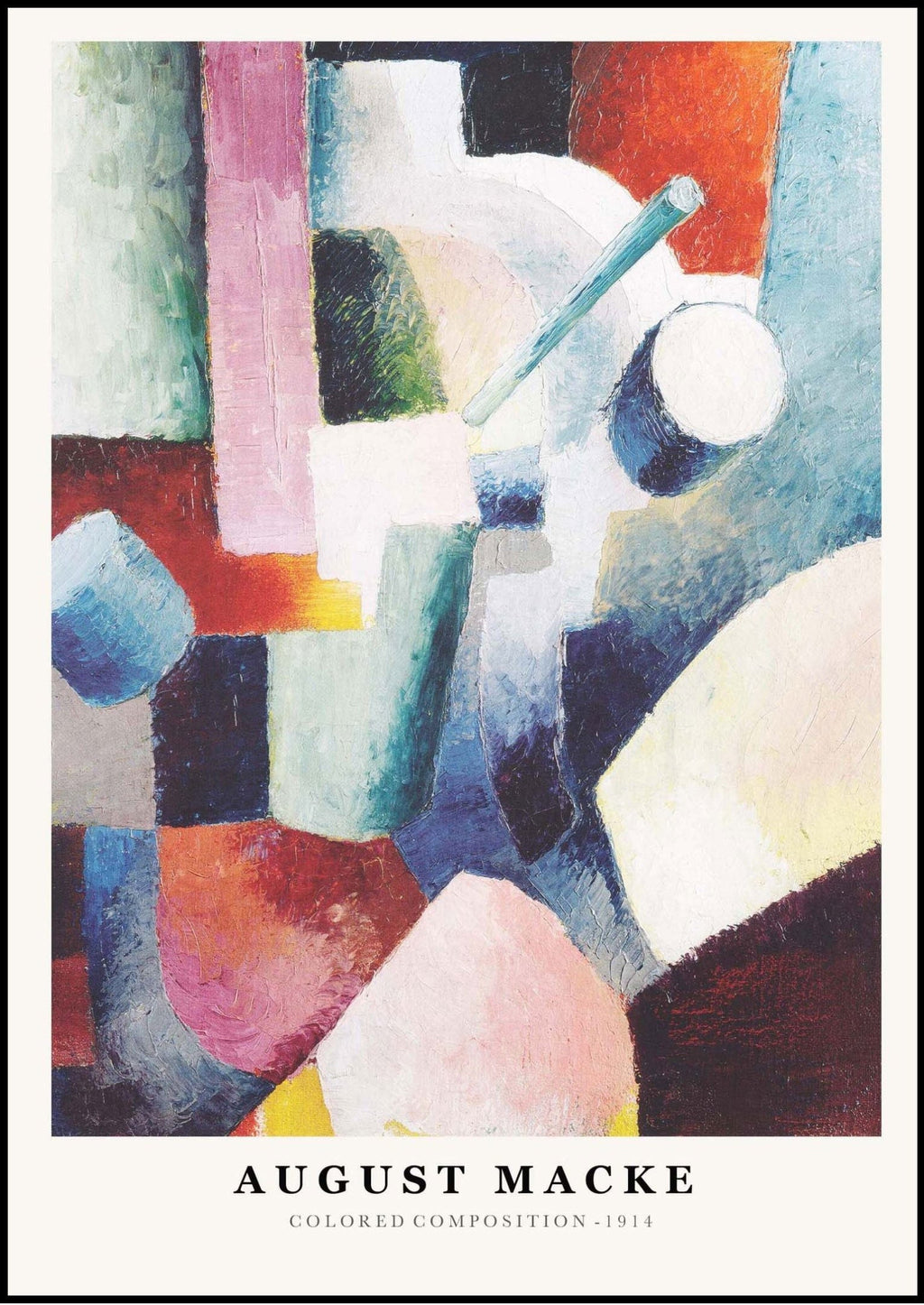 August Macke - Colored Composition Poster