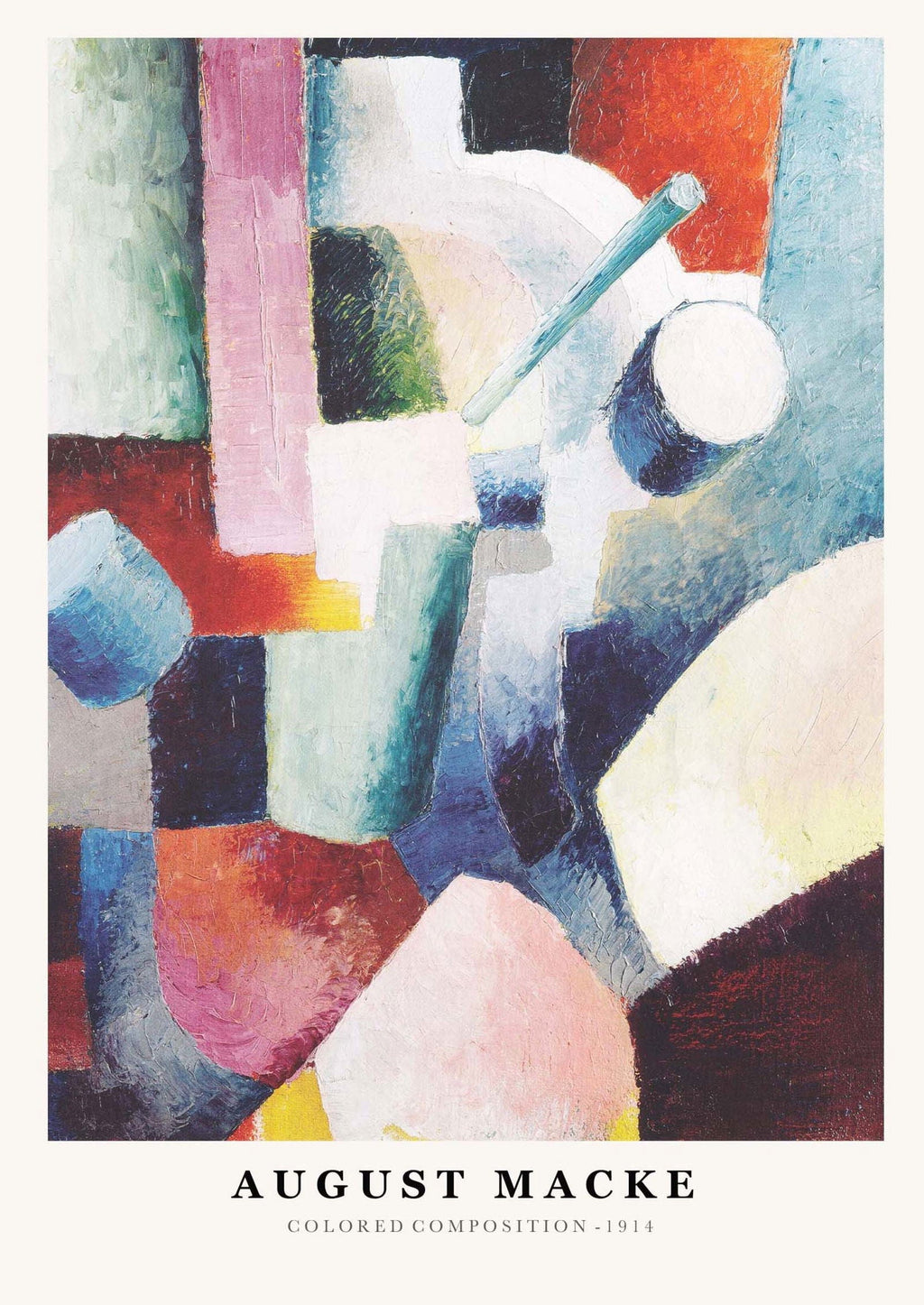 August Macke - Colored Composition Poster