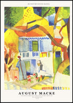 August Macke - Courtyard of the Country House, St Germain Poster