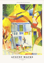 August Macke - Courtyard of the Country House, St Germain Poster