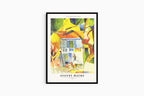 August Macke - Courtyard of the Country House, St Germain Poster