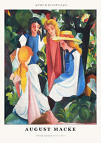 August Macke - Four Girls Poster