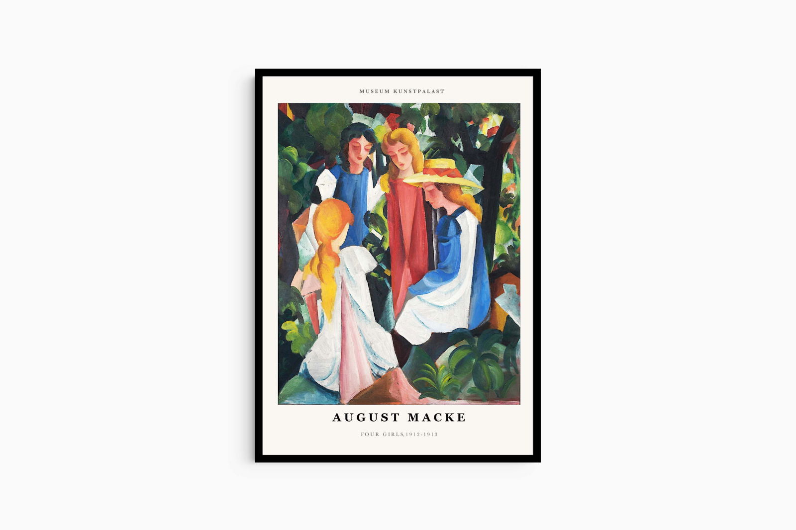 August Macke - Four Girls Poster