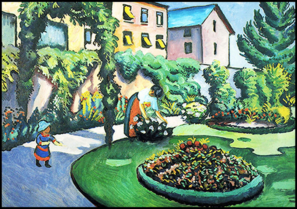 August Macke - Gartenbild