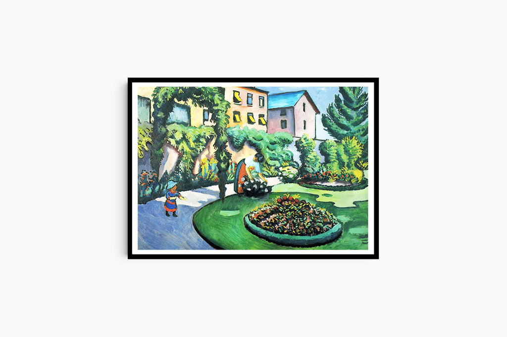 August Macke - Gartenbild