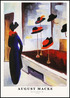 August Macke - Hutladen III Poster
