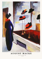 August Macke - Hutladen III Poster