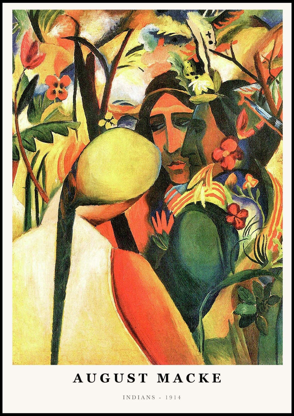 August Macke - Indians Poster