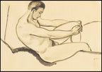 August Macke - Male Nude