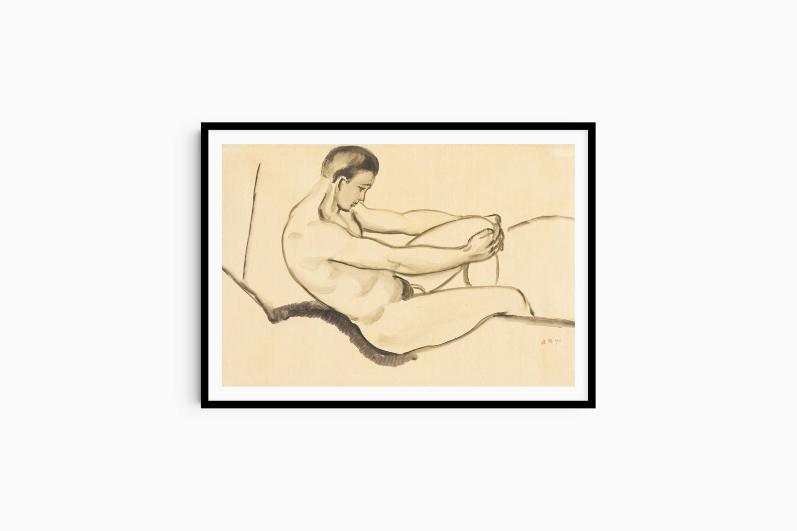 August Macke - Male Nude