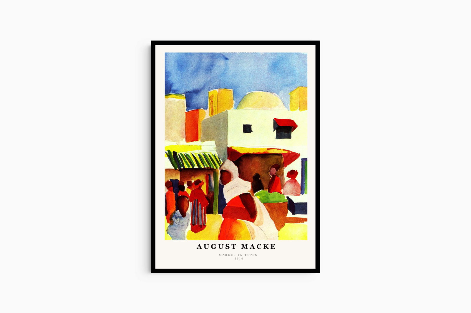 August Macke - Market in Tunis Poster