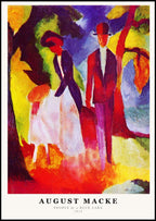August Macke - People by a Blue Lake Poster