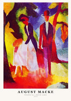 August Macke - People by a Blue Lake Poster