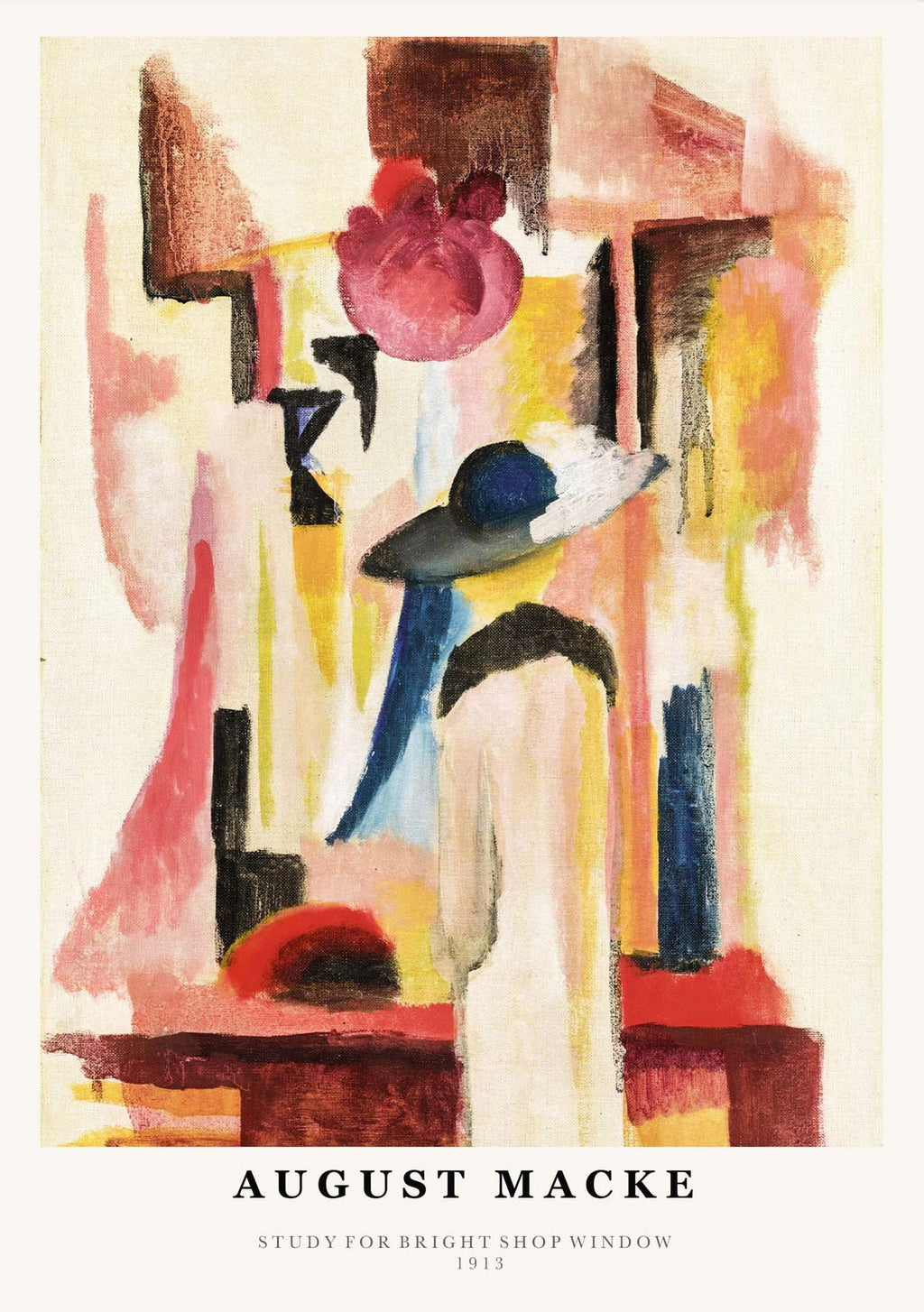 August Macke - Study for Bright Shop Window Poster