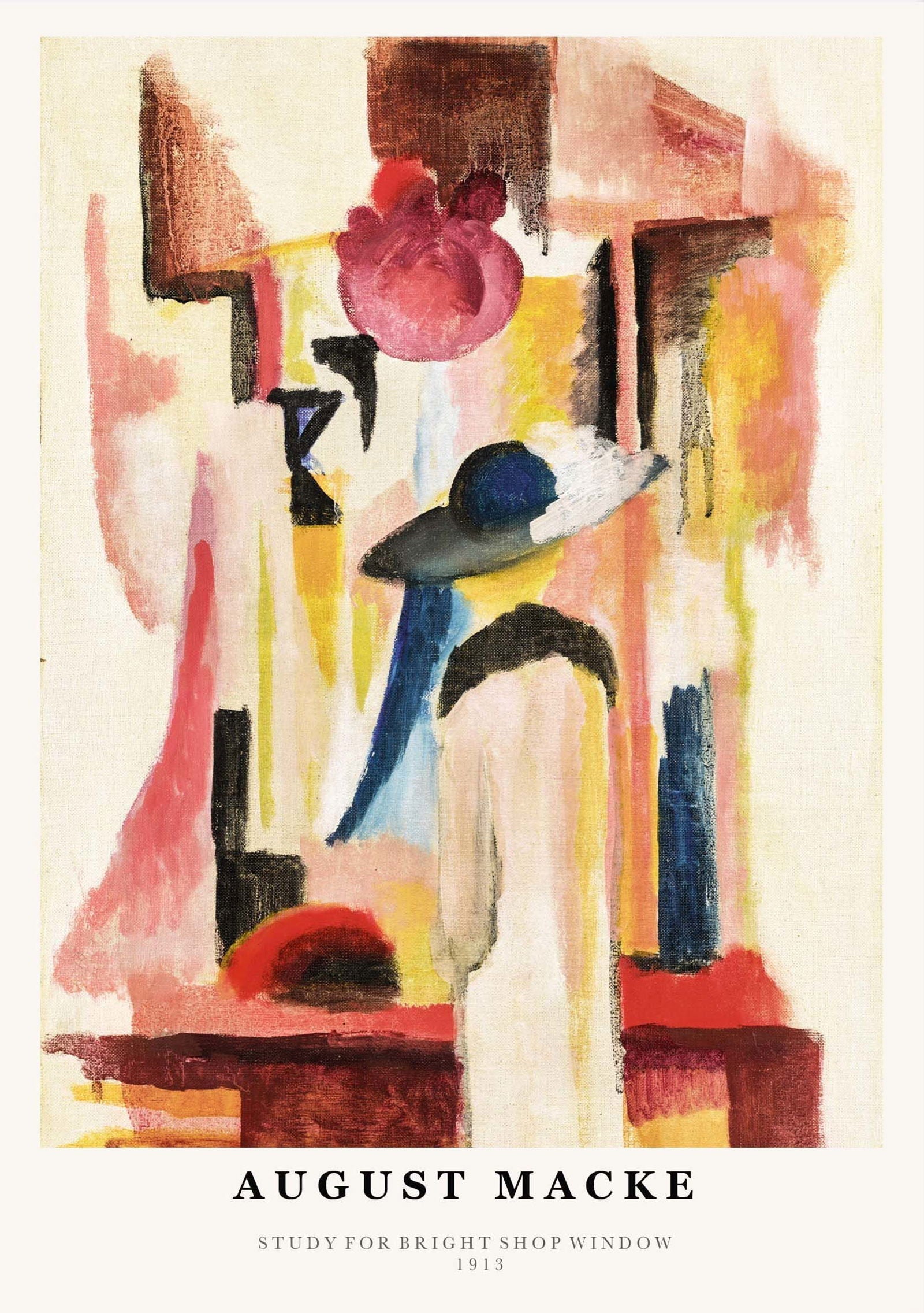 August Macke - Study for Bright Shop Window Poster