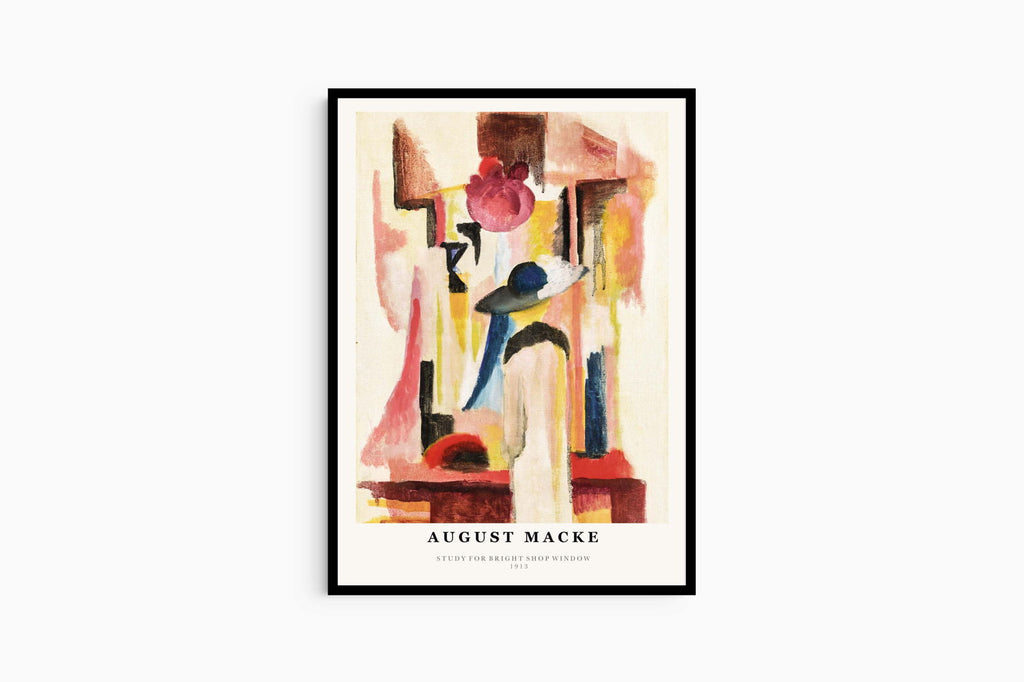 August Macke - Study for Bright Shop Window Poster