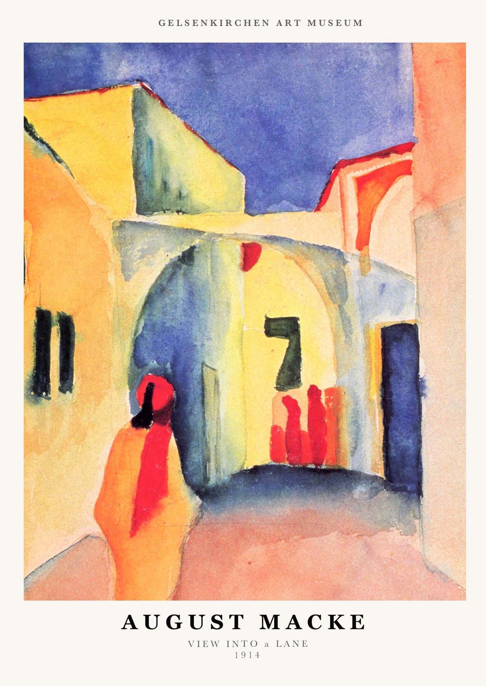 August Macke - View Into a Lane Poster