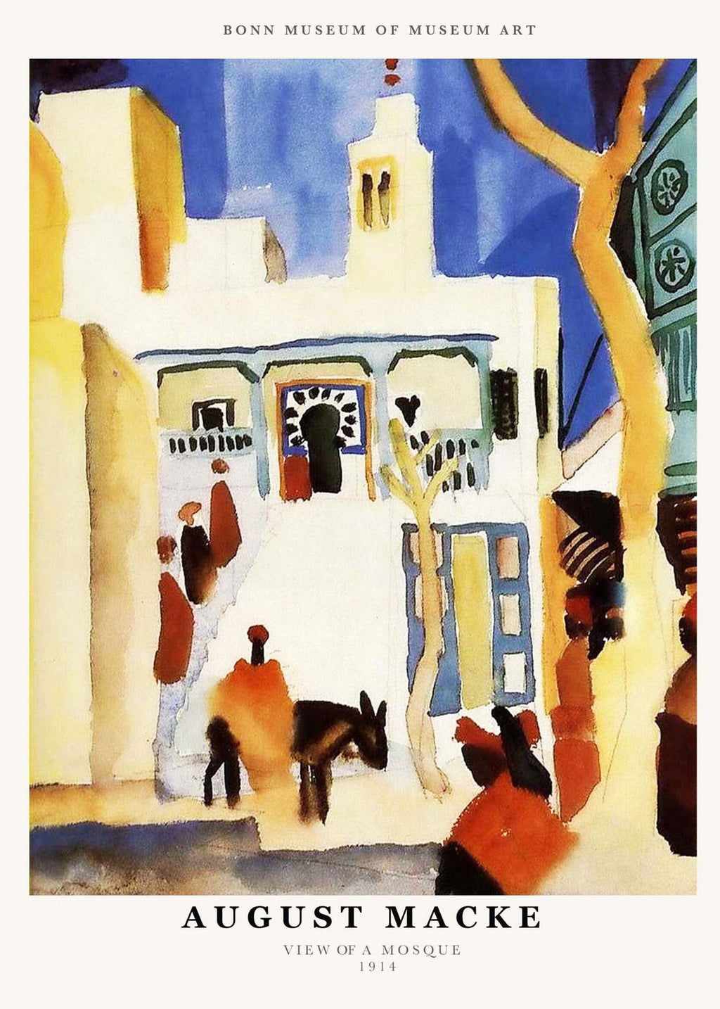 August Macke - View of a Mosque Poster