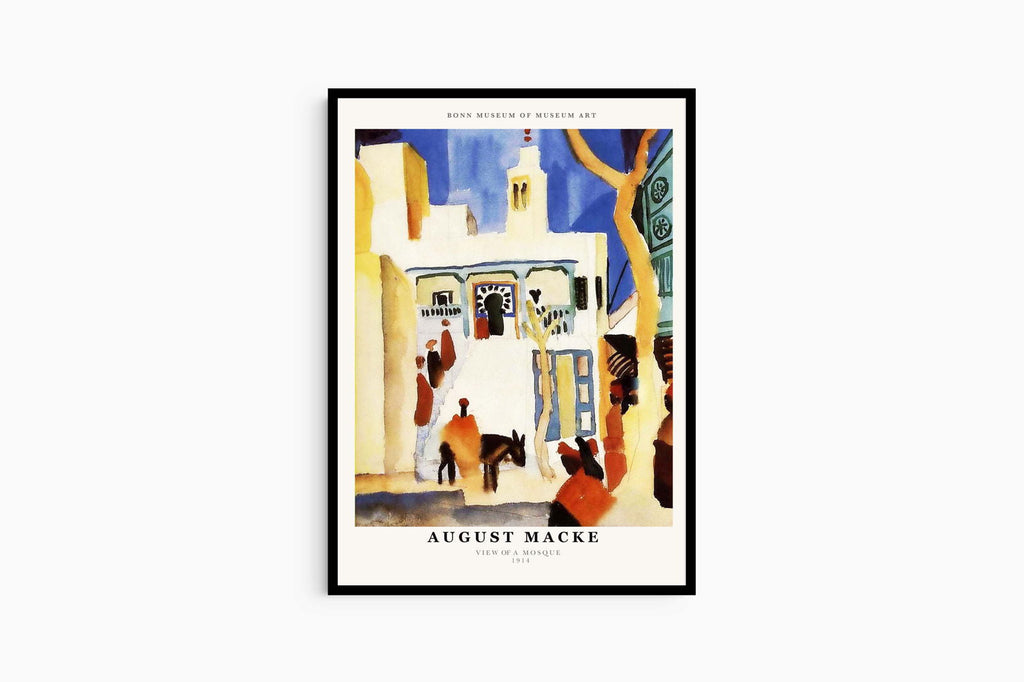 August Macke - View of a Mosque Poster