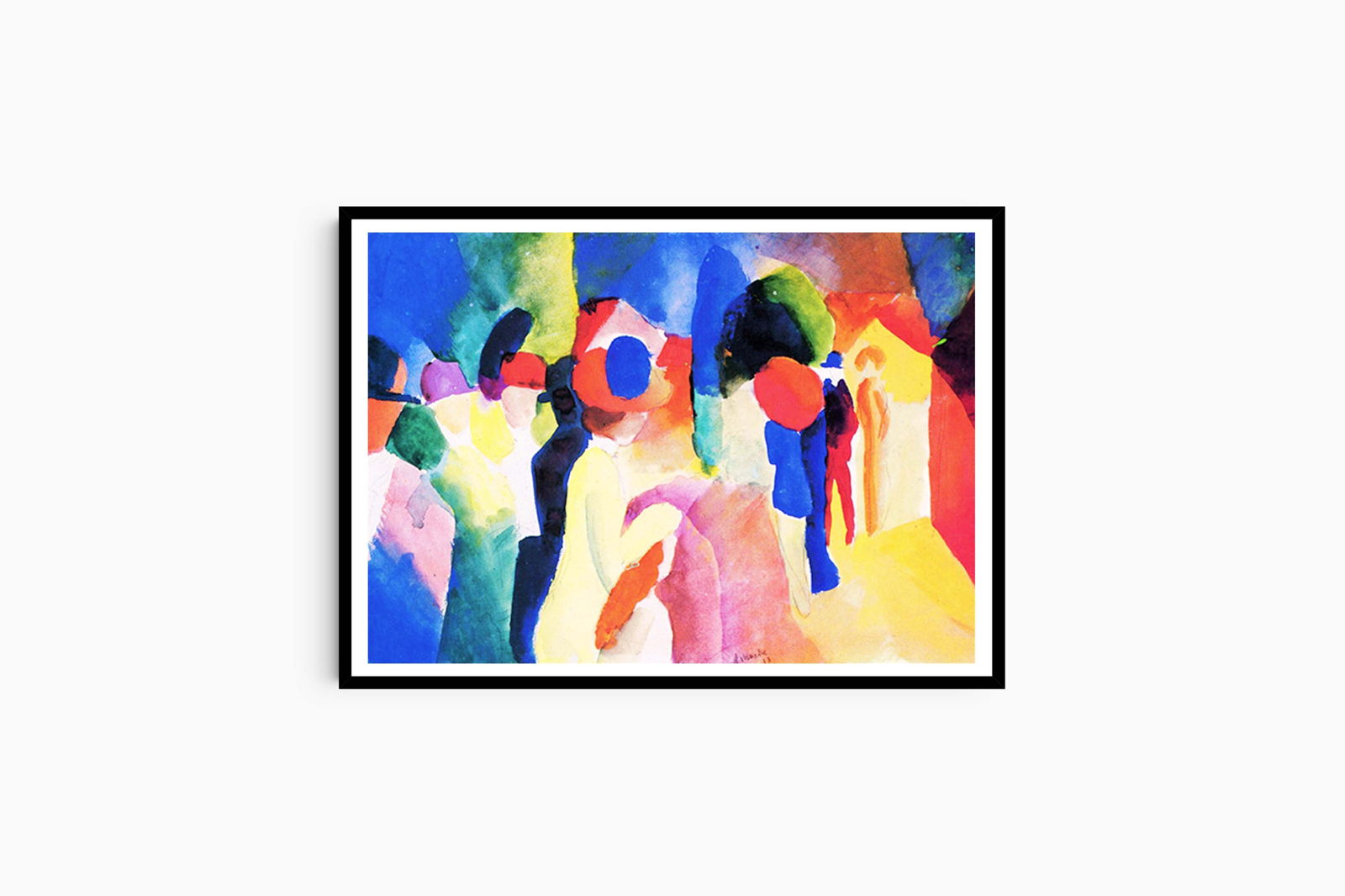 August Macke - With a Yellow Jacket