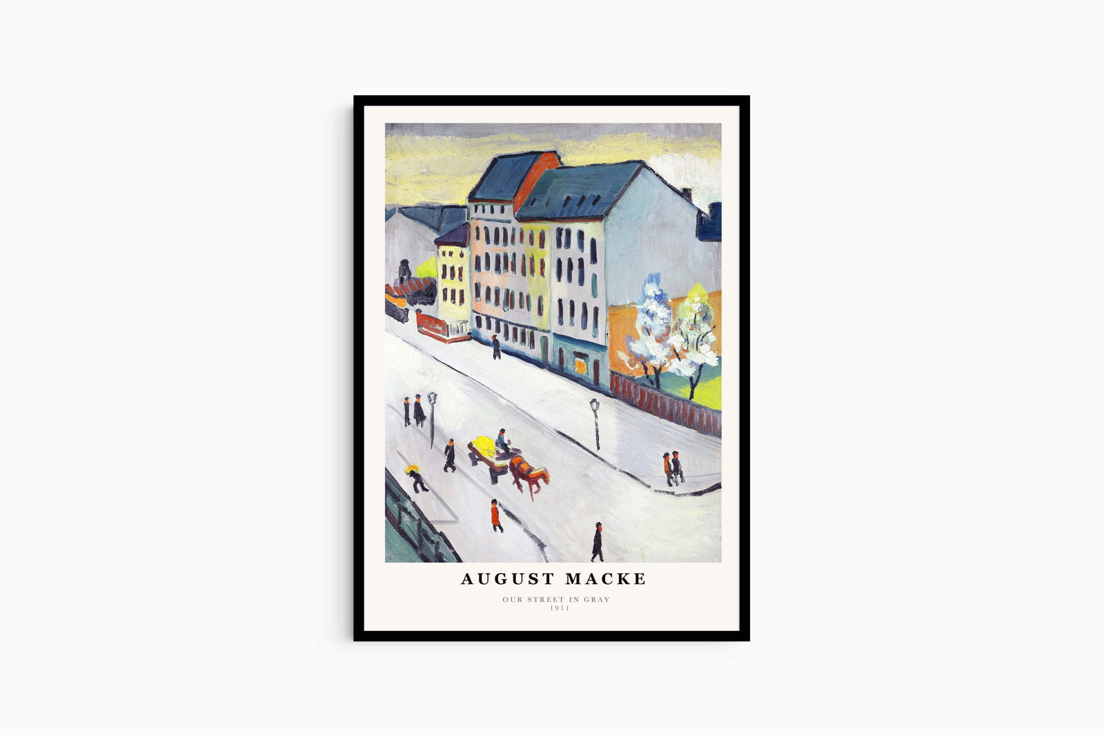 August Macke Poster - Our Street in Gray Poster
