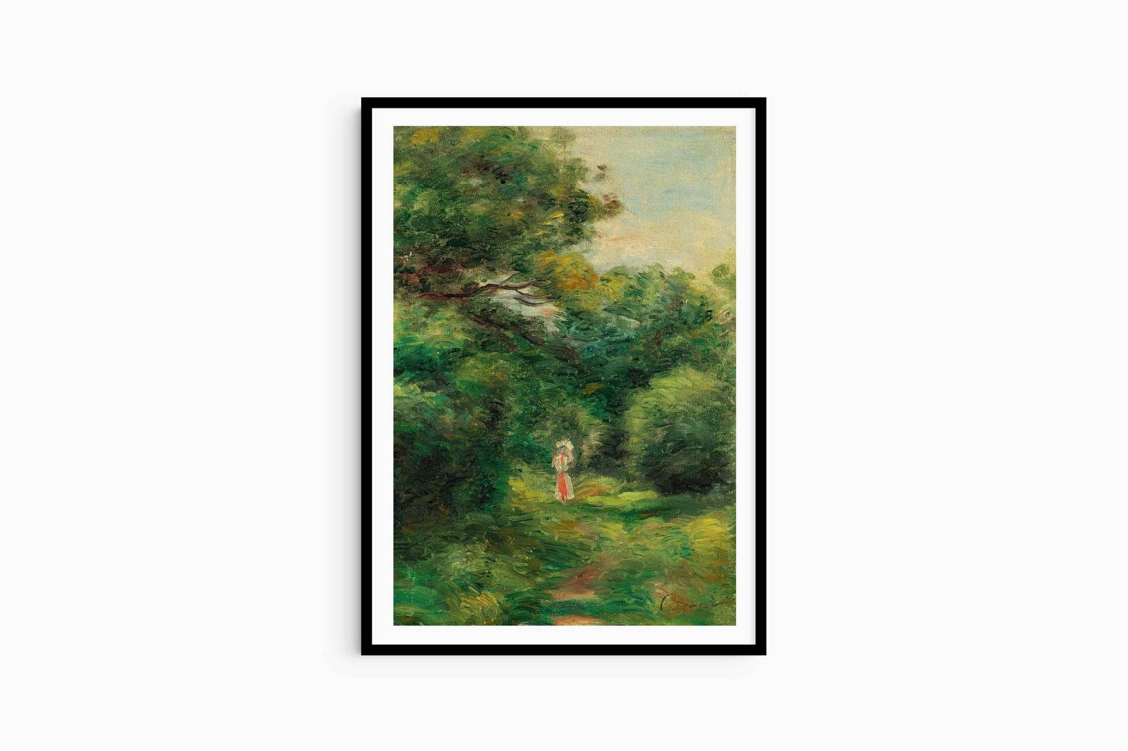 Auguste Renoir - Allée Dans Un Bois, Femme Avec Enfant Dans Les Bras - Hakyarts