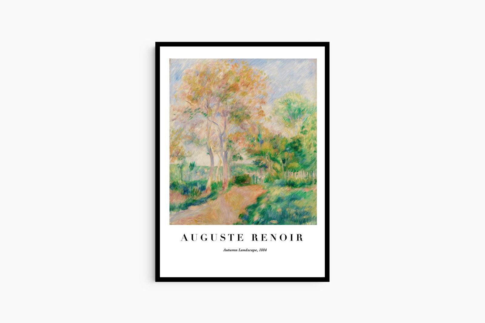Auguste Renoir - Autumn Landscape Poster - Hakyarts