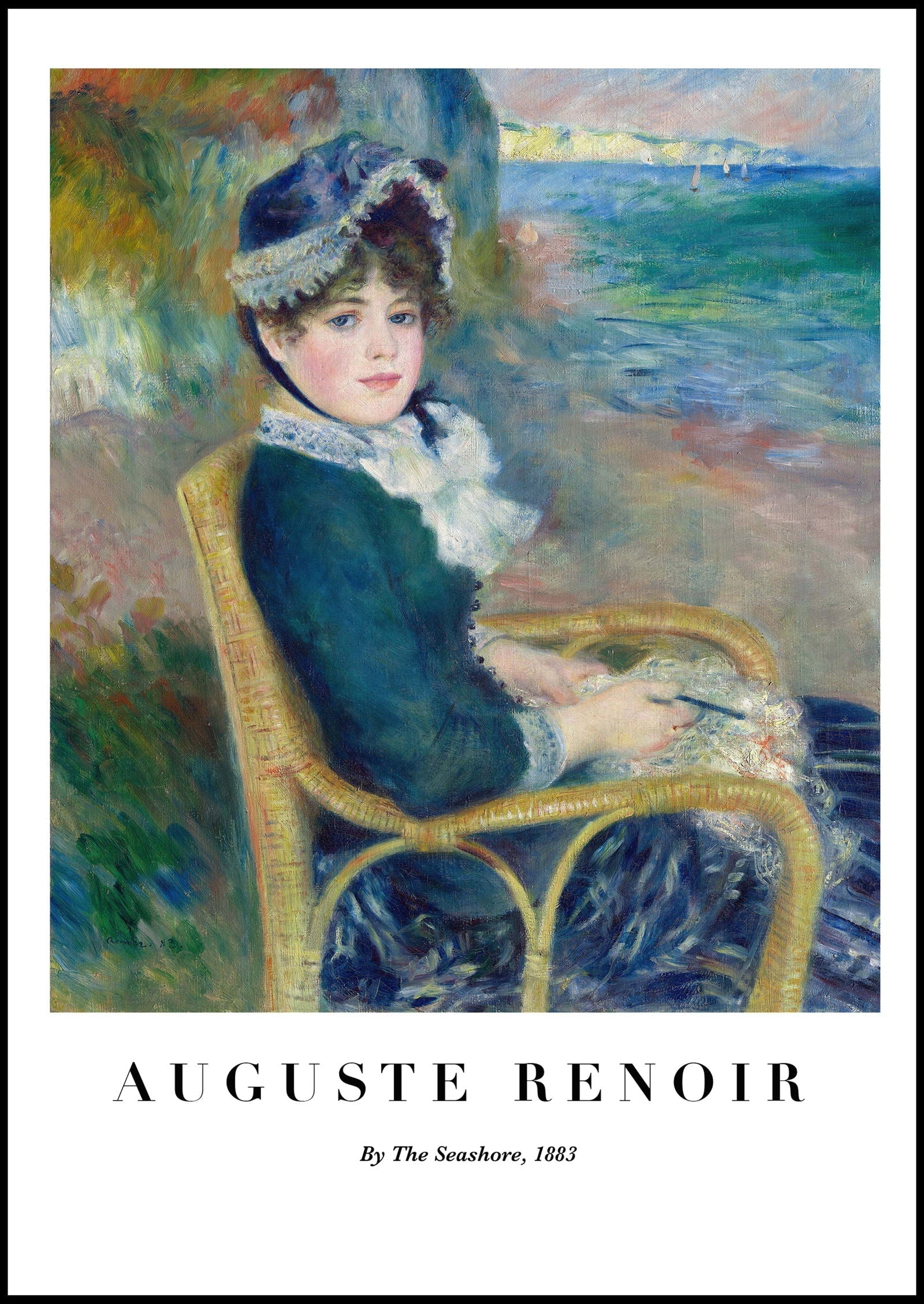 Auguste Renoir - By The Seashore Poster