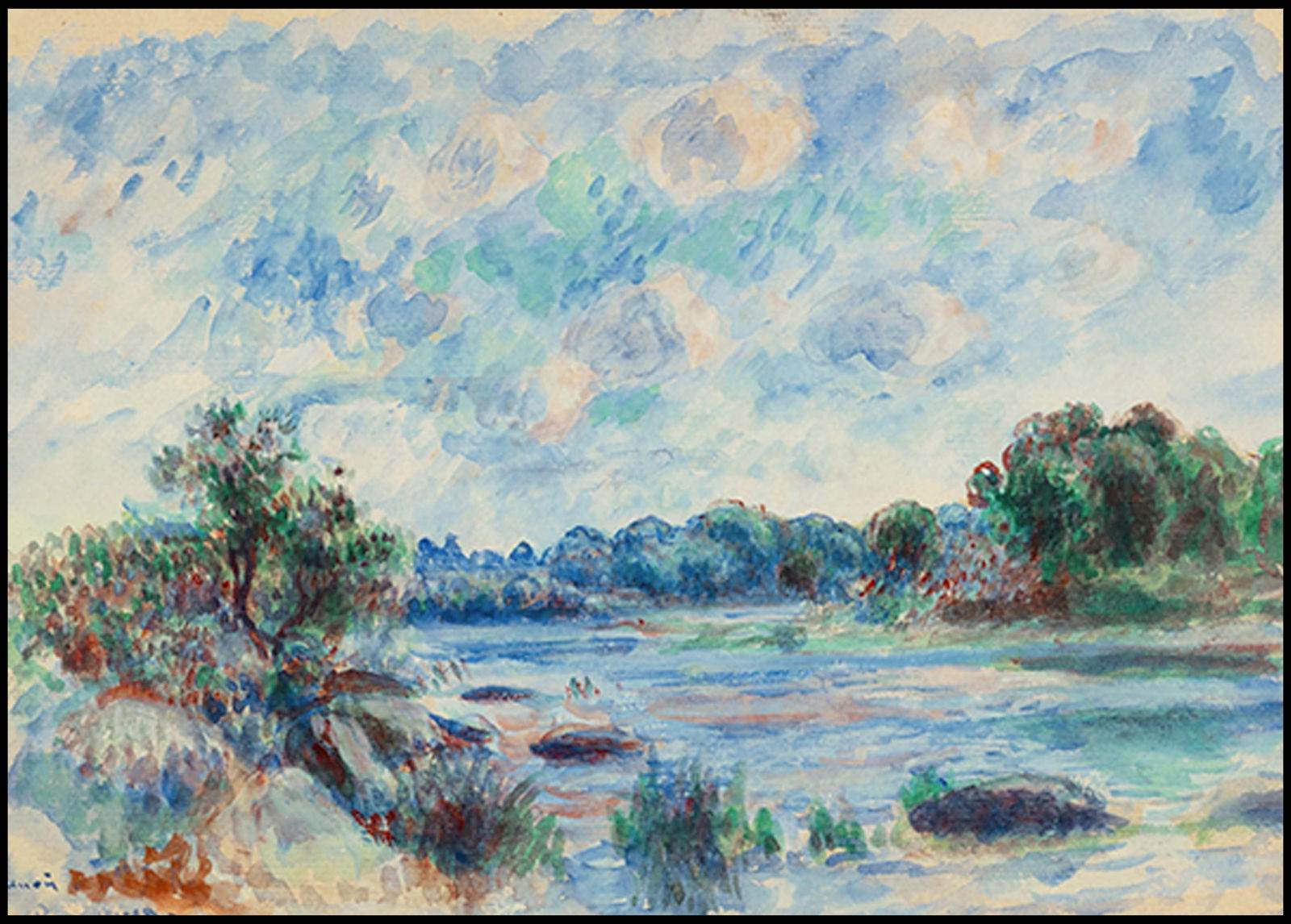 Auguste Renoir - Landscape at Pont-Aven - Hakyarts