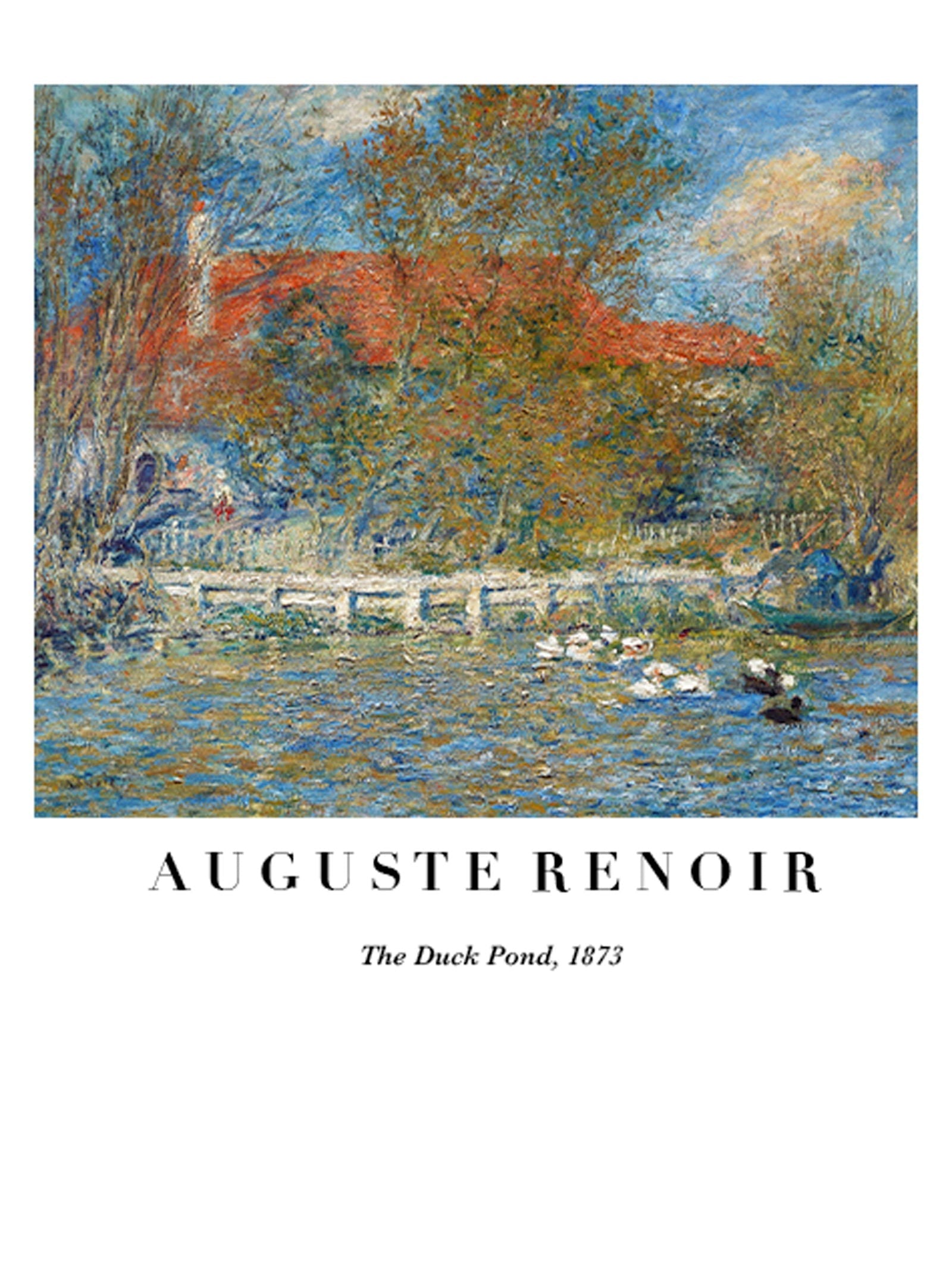 Auguste Renoir - The Duck Pond Poster