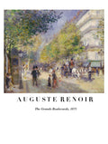 Auguste Renoir - The Grands Boulevards Poster - Hakyarts