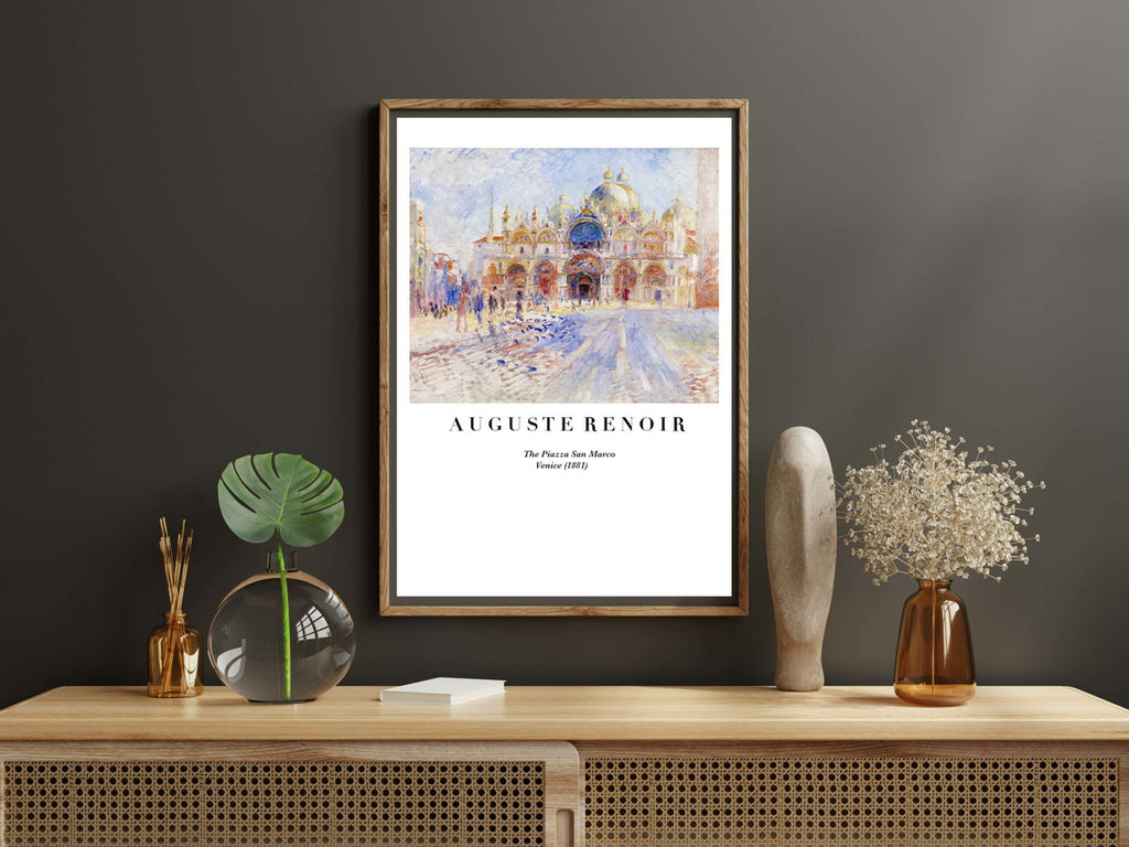 Auguste Renoir - The Piazza San Marco, Venice Poster