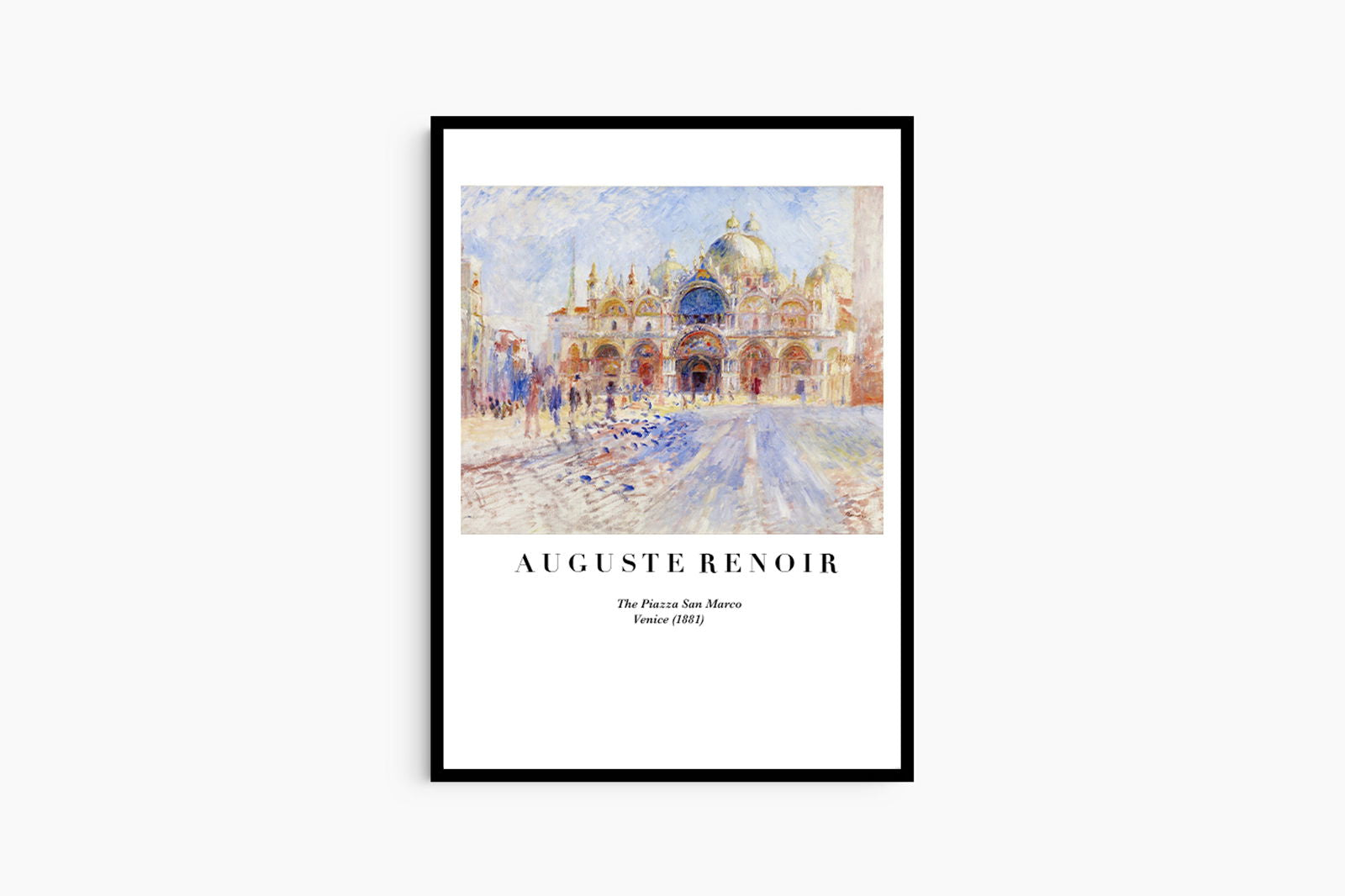 Auguste Renoir - The Piazza San Marco, Venice Poster