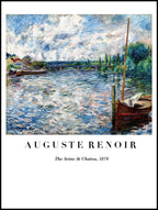 Auguste Renoir - The Seine at Chatou Poster - Hakyarts