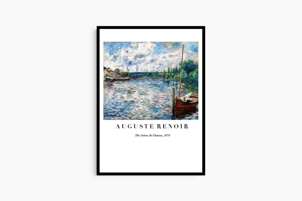 Auguste Renoir - The Seine at Chatou Poster - Hakyarts