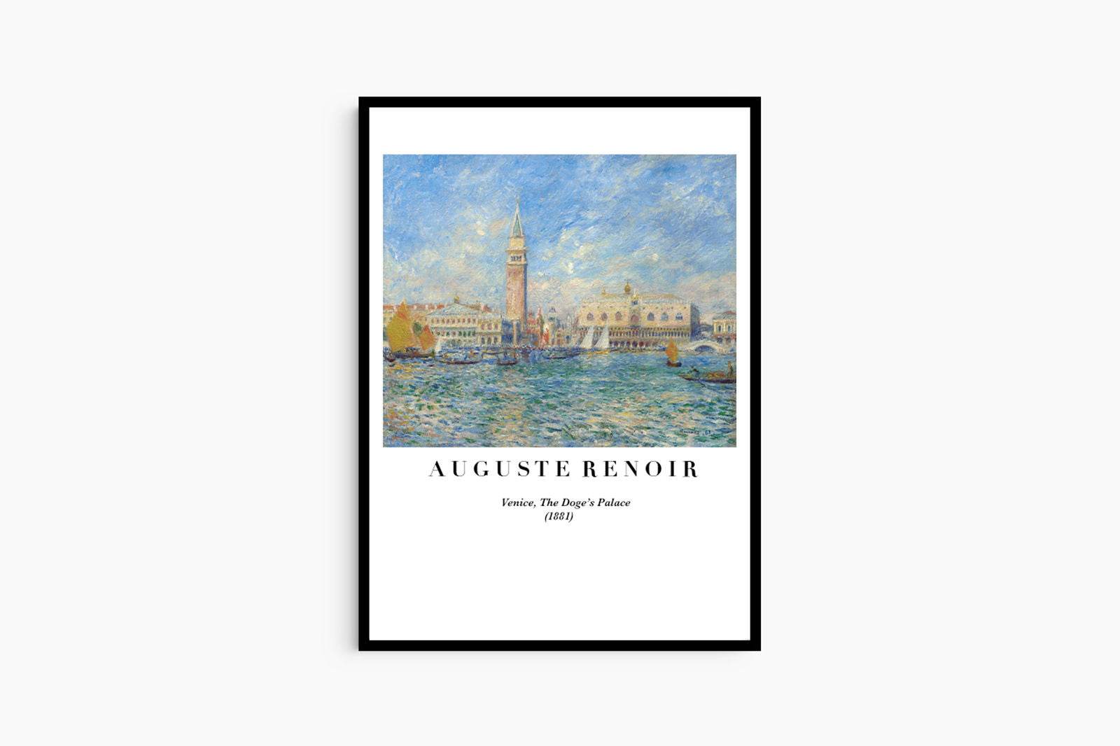 Auguste Renoir - Venice, The Doge's Palace Poster - Hakyarts