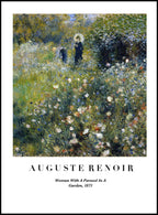 Auguste Renoir - Woman with a Parasol in a Garden Poster