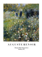 Auguste Renoir - Woman with a Parasol in a Garden Poster