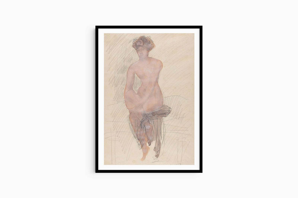 Auguste Rodin - Seated Female Nude - Hakyarts