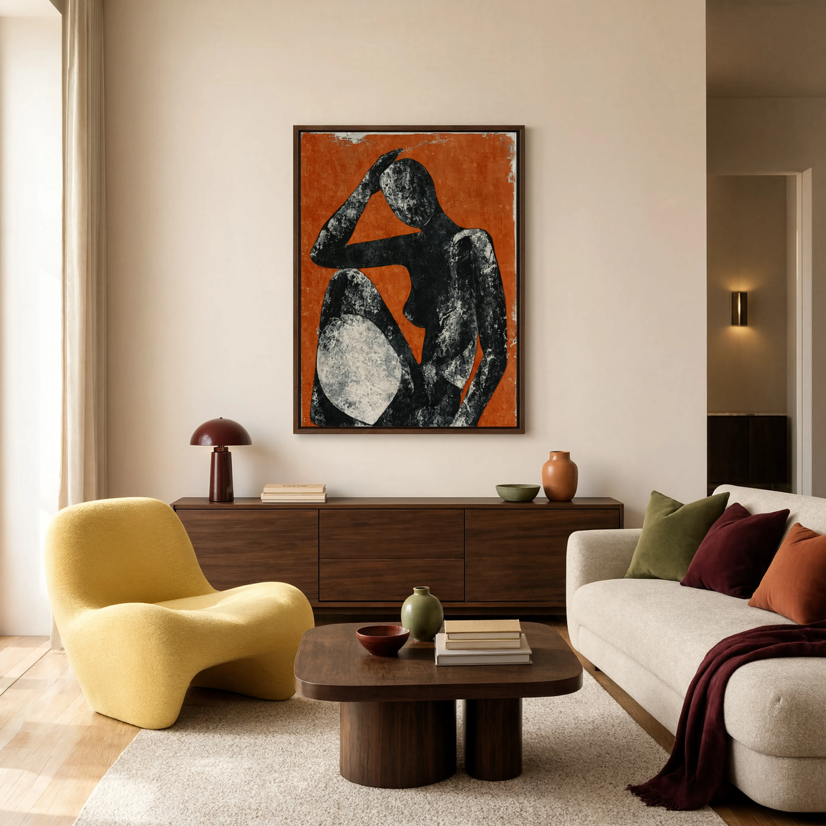 Terracotta New Figure Variation | Contemporary Figurative Wall Art Print