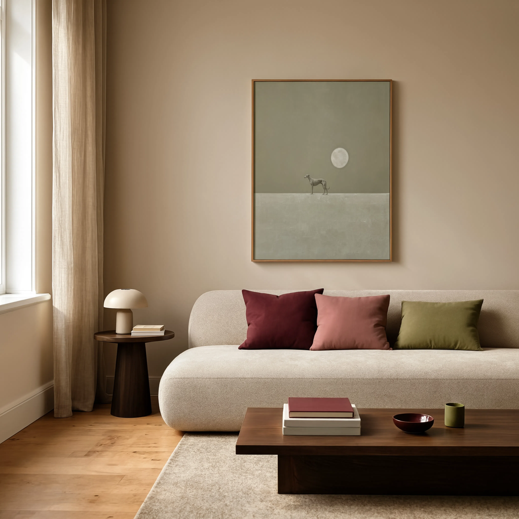 Moonlight Minimalist Series Variation | Contemporary Minimalist Wall Art Print